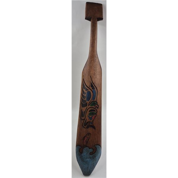 Hand-Carved Indigenous Wooden Paddle