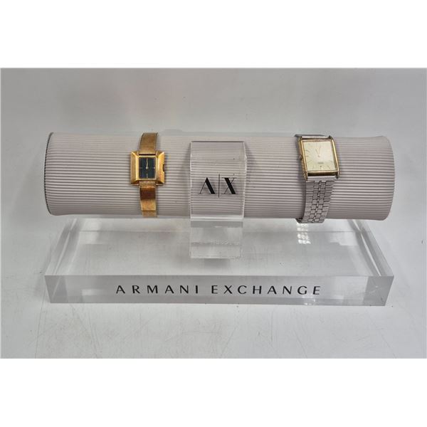Armani Exchange Watch Display & 2 Watches