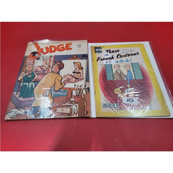 2 VTG Judge & Those French Cartoons Magazines