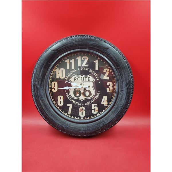 Route 66 Tire Clock