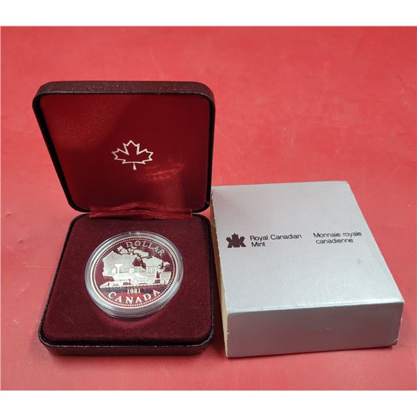 1981 50% Silver Canadian Trans-Canada Railway Commemorative Coin