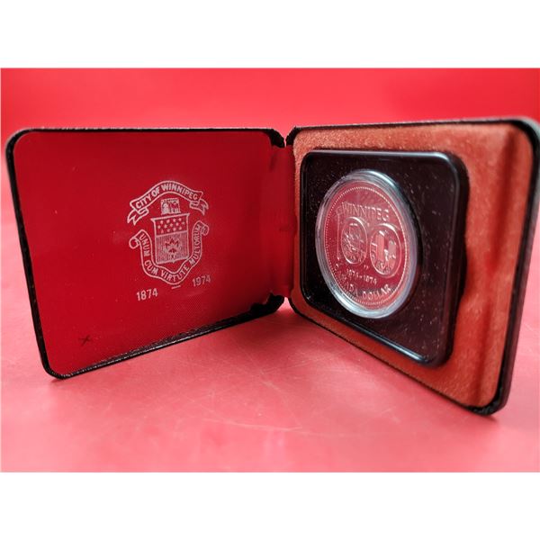 1974 50% Silver Canadian Winnipeg Centennial Coin