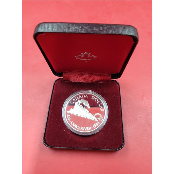1986 50% Silver Canadian Centenary of Vancouver Coin