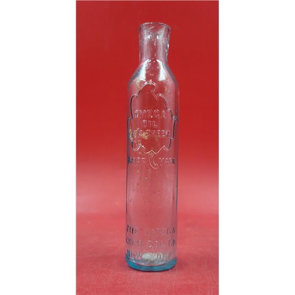 VTG Glass Omega Oil Bottle