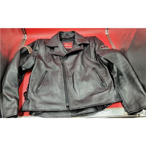 Leather Indian Motorcycle Riding Jacket