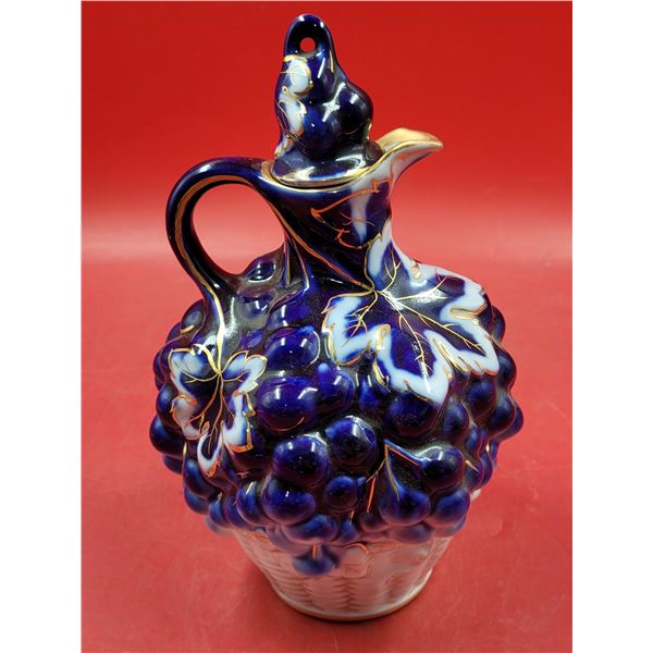LFZ Porcelain Grape Decanter Made in USSR