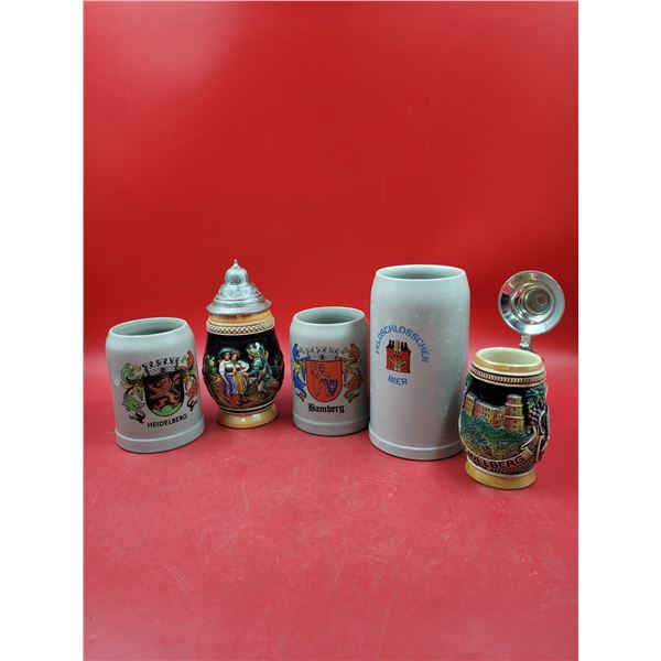 Lot of Beer Steins