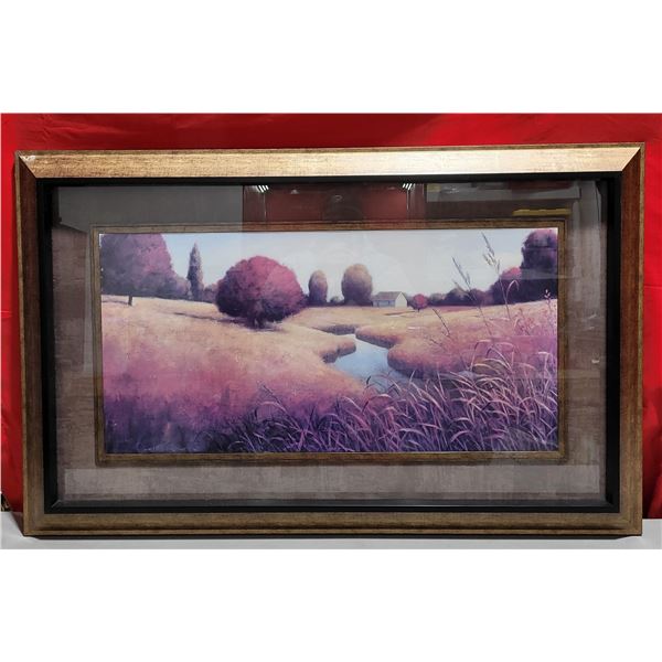 Framed Golden Grasses Print by James Wiens