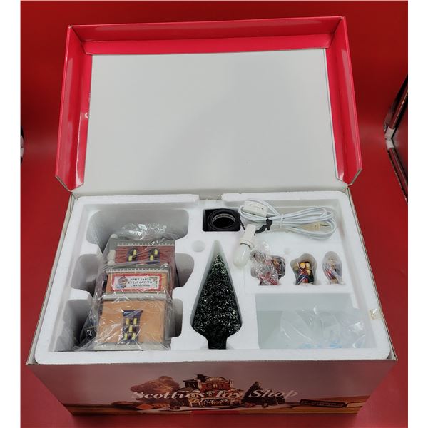 Department 56 Scottie's Toy Shop Gift Set w/ House, Tree, Figures, & More