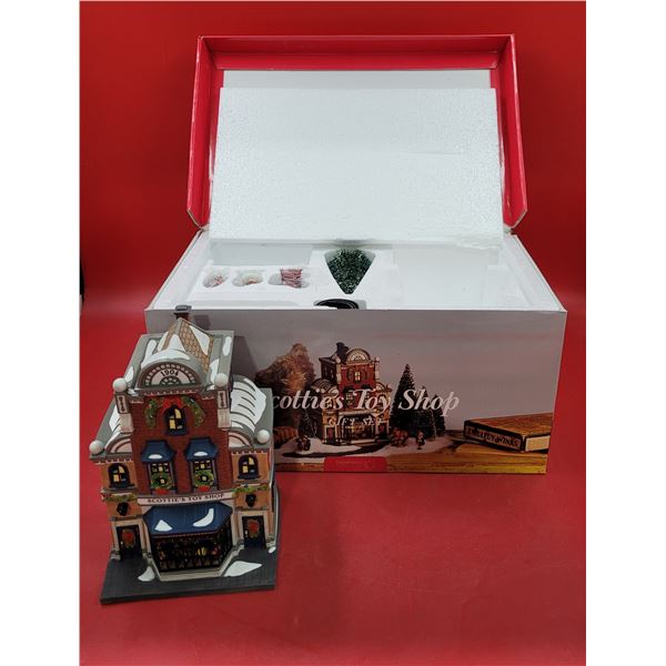 Department 56 Scottie's Toy Shop Gift Set w/ House, Tree, Figures, & More