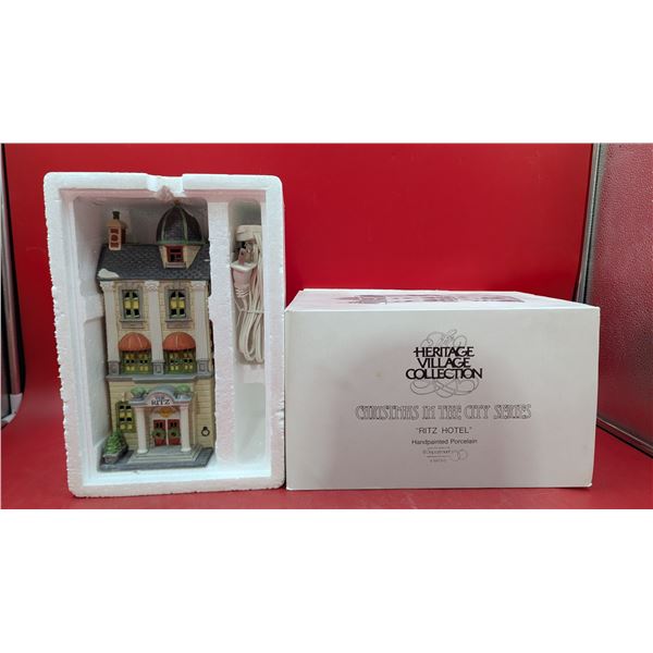 Heritage Village Collection Hand-Painted Porcelain "Ritz Hotel"