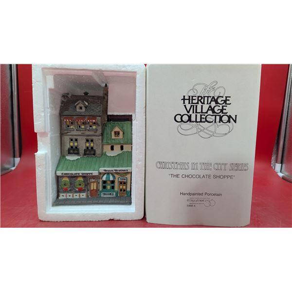 Heritage Village Collection Hand-Painted Porcelain "The Chocolate Shoppe"