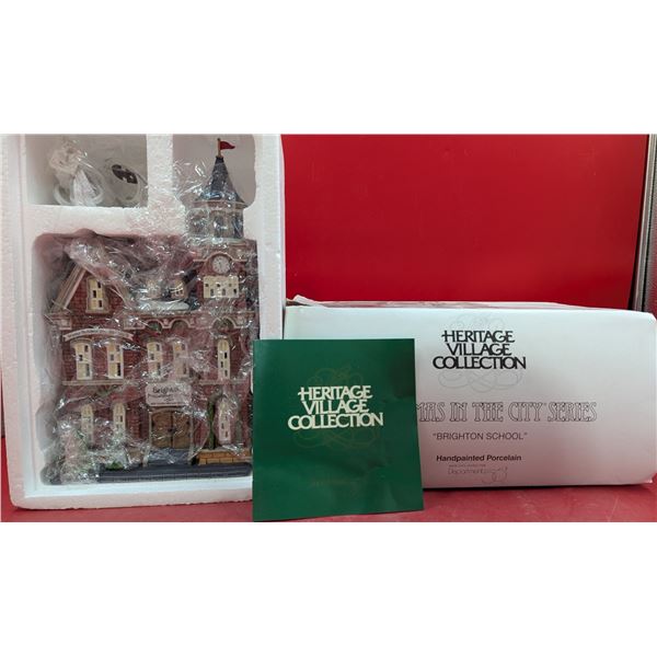 Heritage Village Collection Hand-Painted Porcelain "Brighton School"