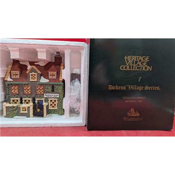 Heritage Village Collection Hand-Painted Porcelain "Dedlock Arms"