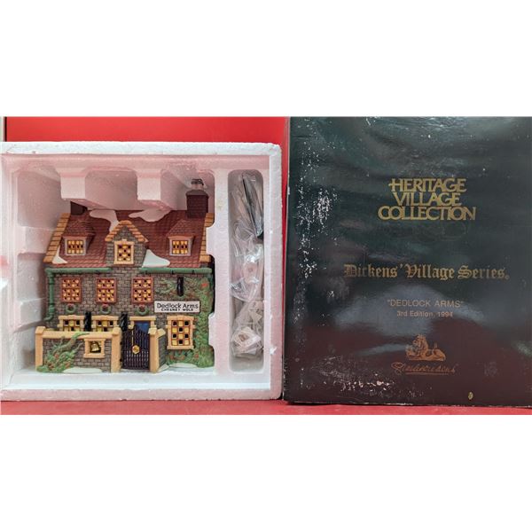 Heritage Village Collection Hand-Painted Porcelain "Dedlock Arms"