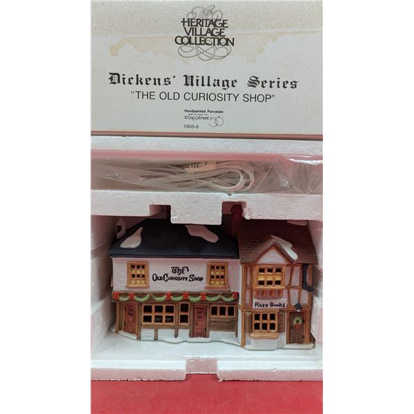 Heritage Village Collection Hand-Painted Porcelain "The Old Curiosity Shop"