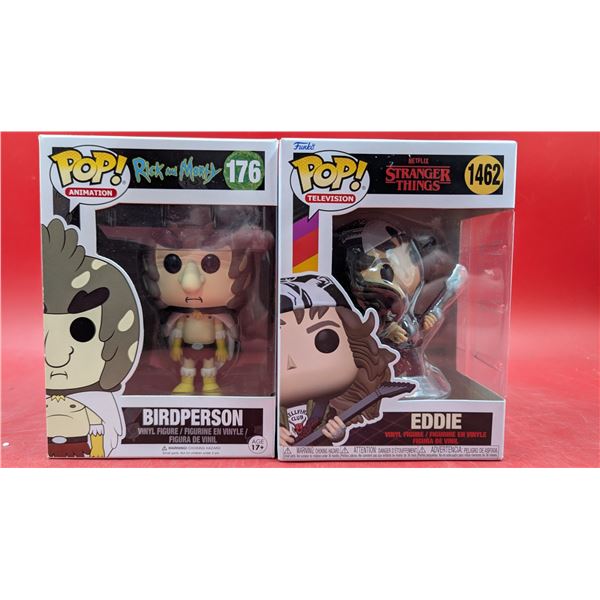 Rick & Morty Birdperson Funko Pop! Vinyl Figure & Stranger Things Eddie Funko Pop! Vinyl Figure