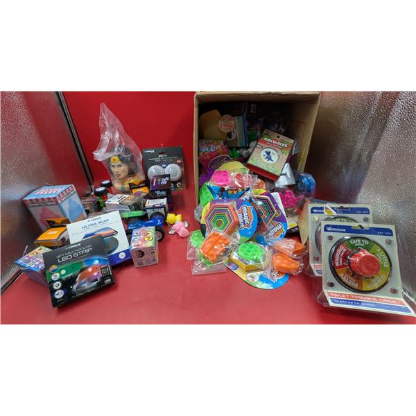 Assorted Toy & Decor Light w/ Fidget Toys, Mini Blocks, LED Strip, LED Ice Cream Cone, & More