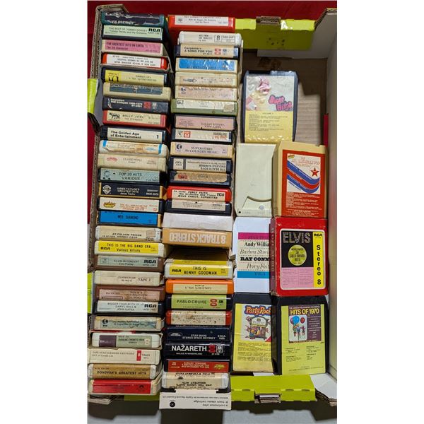 Lot of Assorted 8-Track Tapes