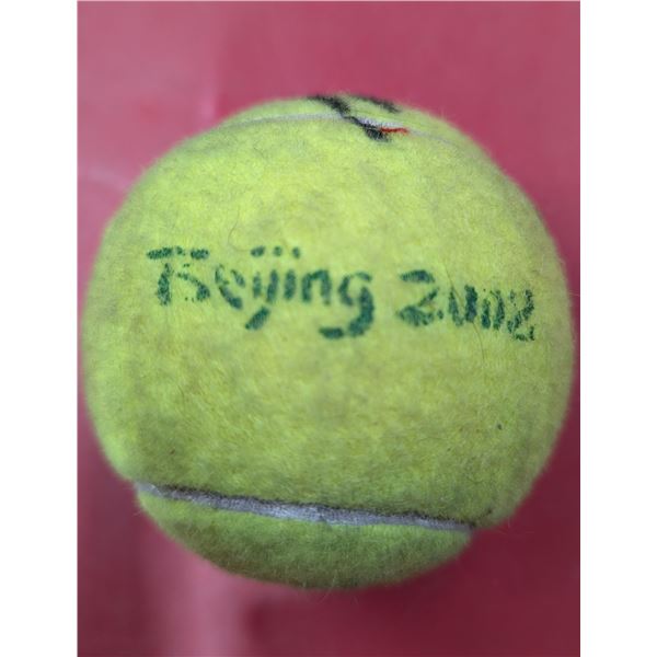 Autographed Beijing 2002 Tennis Ball