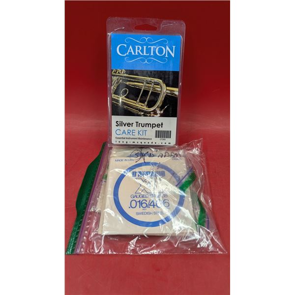Carlton Silver Trumpet Care Kit & Guitar Strings