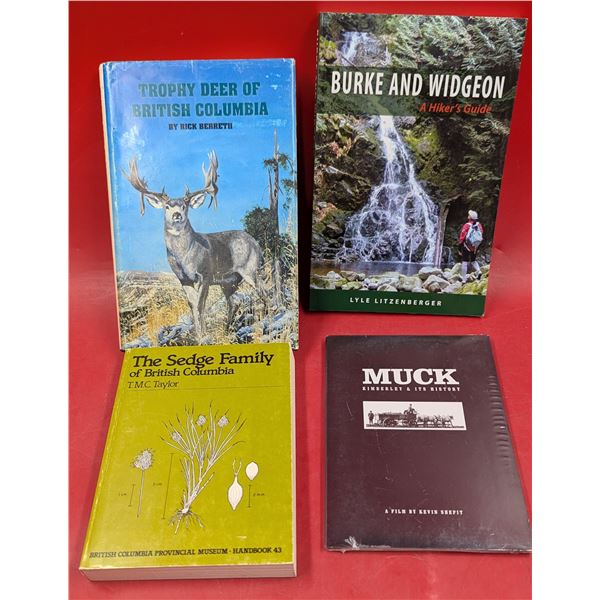 Lot of Outdoor-Themed Books w/ Hiker's Guide, Trophy Deer of BC, & More