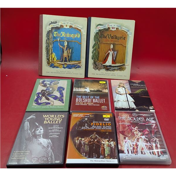 Opera Books & Assorted Theatre-Themed DVDs (Ballet, Opera, etc.)