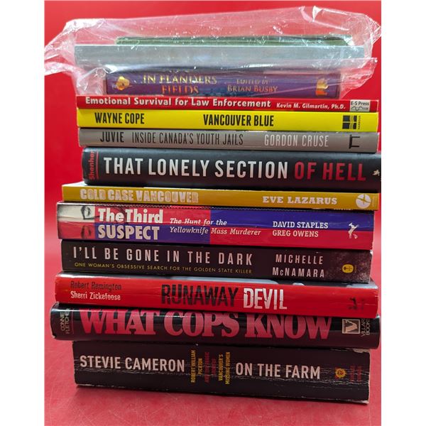 Lot of Crime-Themed Books