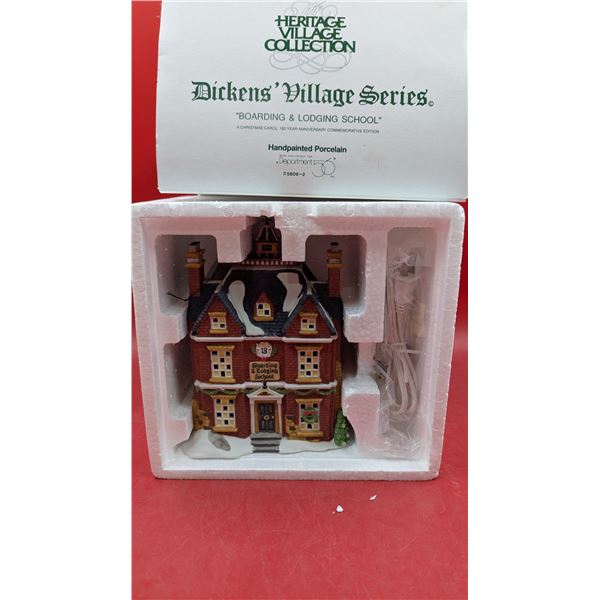 Department 56 Heritage Village Collection Handpainted Porcelain "Boarding 