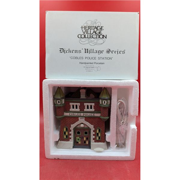 Department 56 Heritage Village Collection Handpainted Porcelain "Cobles Police Station"