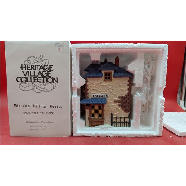 Department 56 Heritage Village Collection Handpainted Porcelain "Walpole Tailors"
