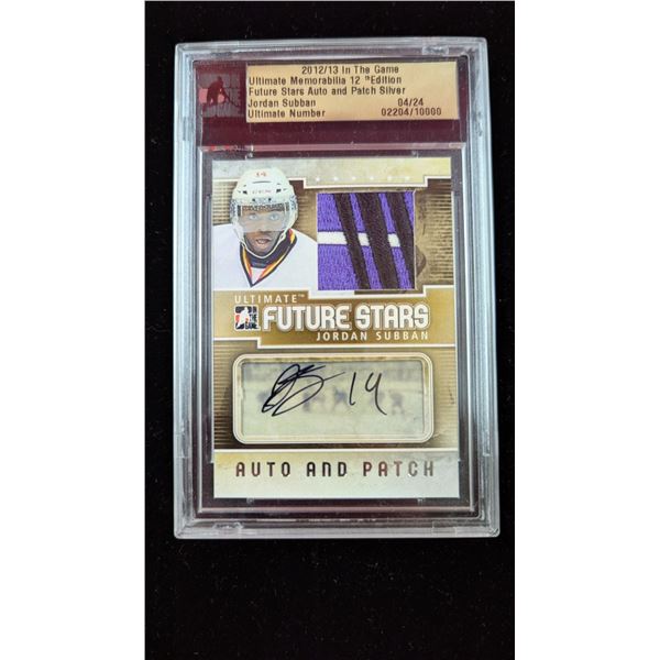 Autographed Future Stars Jordan Subban Hockey Card w/ Jersey Patch