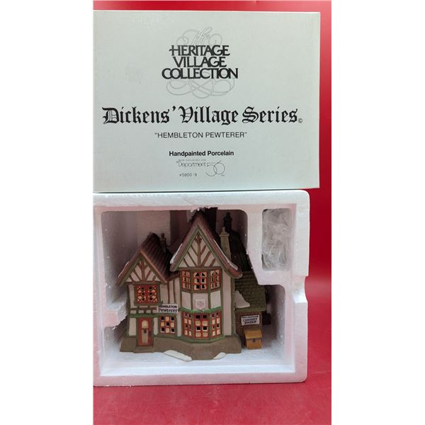 Department 56 Heritage Village Collection Handpainted Porcelain "Hembleton Pewterer"