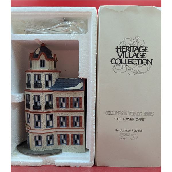 Department 56 Heritage Village Collection Handpainted Porcelain "The Tower Cafe"