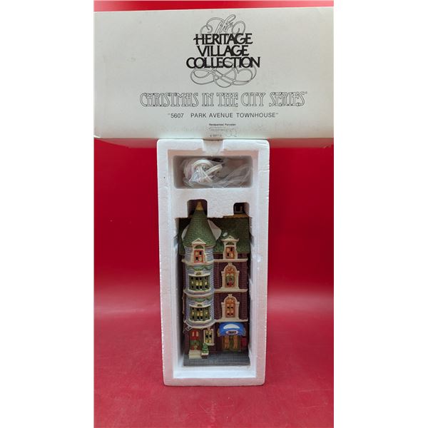 Department 56 Heritage Village Collection Handpainted Porcelain "5607 Park Avenue Townhouse"