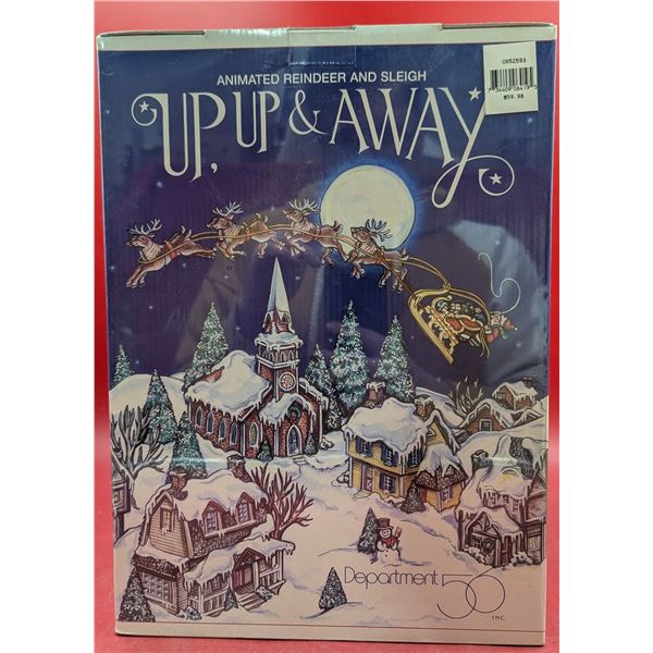 Department 56 Up, Up & Away Animated Reindeer & Sleigh