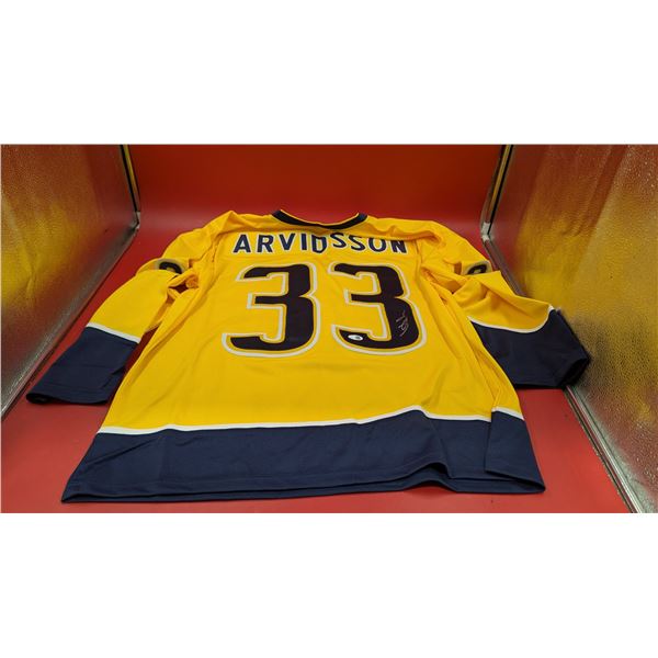 Viktor Arvidsson Autographed Hockey Jersey