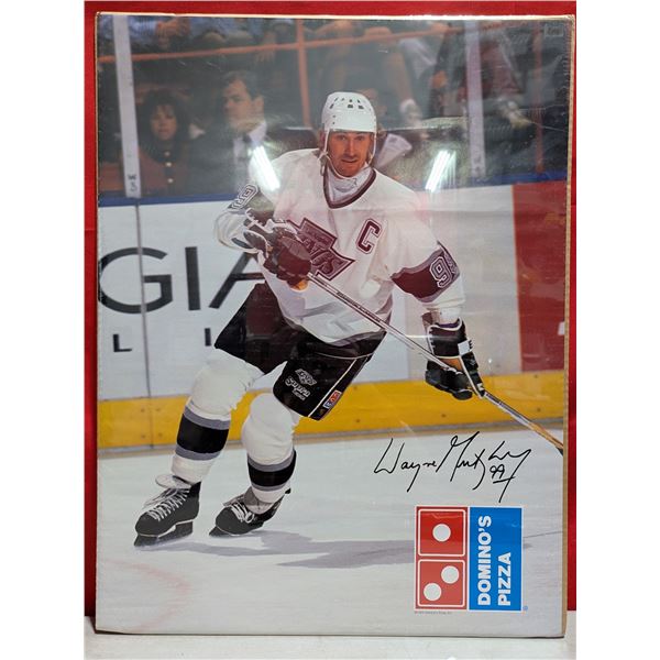 Wayne Gretzky Autographed Domino's Pizza Advertising Poster