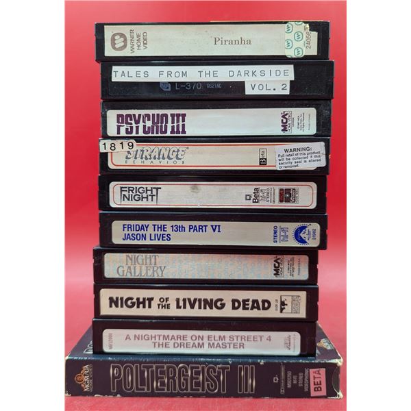 Lot of VTG Horror Beta Tapes