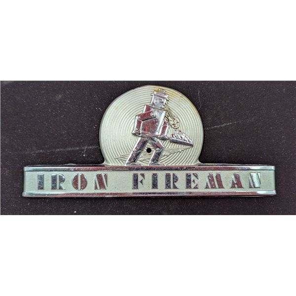 VTG Iron Fireman Furnace Plaque