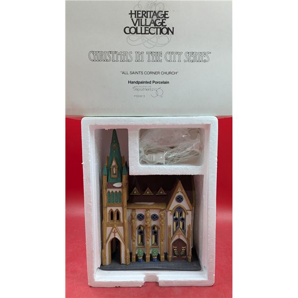 Heritage Village Collection Hand-Painted Porcelain - "Boarding & Lodging School"