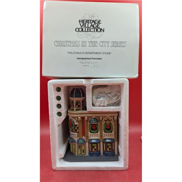 Heritage Village Collection Hand-Painted Porcelain - "Hollydale's Department Store"