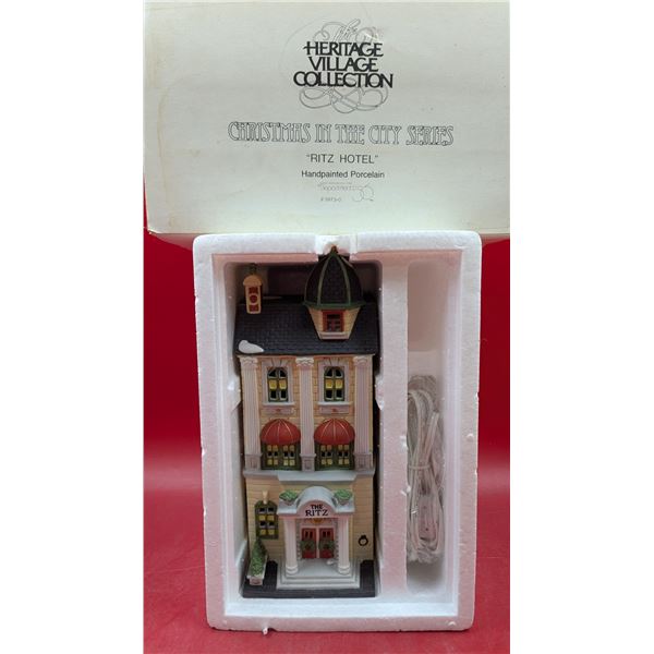 Heritage Village Collection Hand-Painted Porcelain - "Ritz Hotel"
