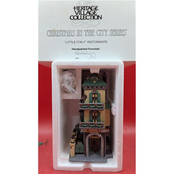 Heritage Village Collection Hand-Painted Porcelain - "'Little Italy' Ristorante"