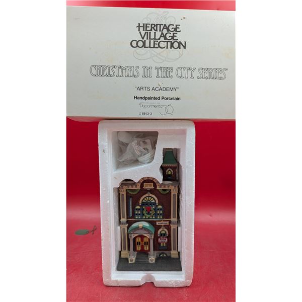 Heritage Village Collection Hand-Painted Porcelain - "Arts Academy"