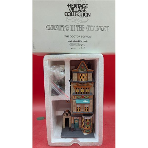 Heritage Village Collection Hand-Painted Porcelain - "The Doctor's Office"