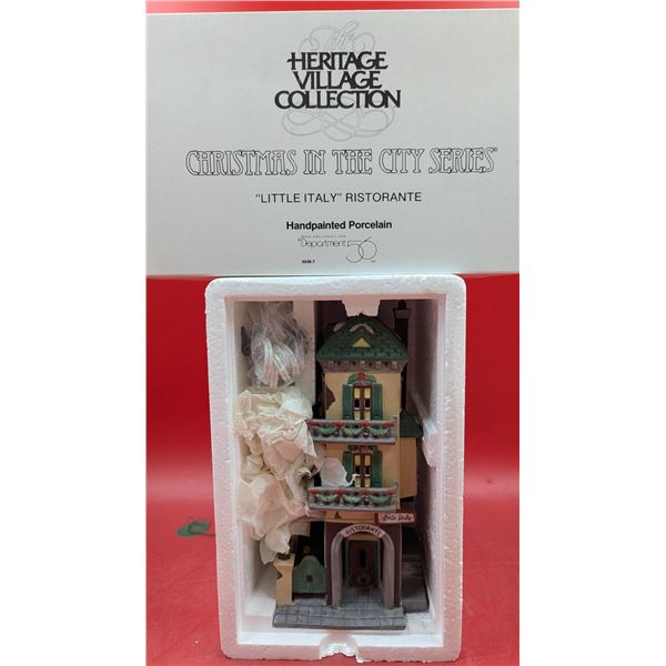 Heritage Village Collection Hand-Painted Porcelain - "'Little Italy' Ristorante"