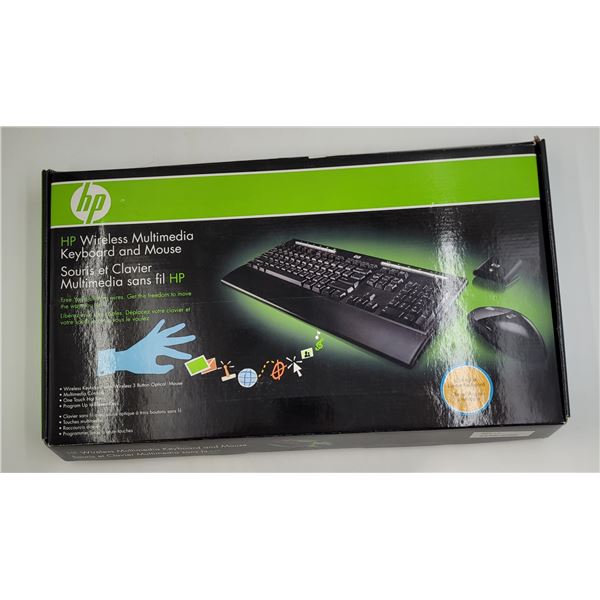 HP wireless mouse and keyboard