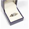 Image 1 : 10 KARAT WHITE GOLD 3 BAND WEDDING SET 4.95 G
