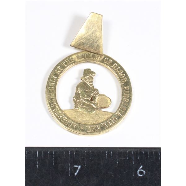 18 KARAT GOLD 1969 ONE DOLLAR GAMING TOKEN